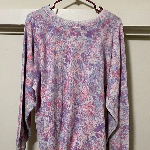Beautiful, splattered, tie dye sweatshirt, size 1X. - Picture 7 of 7